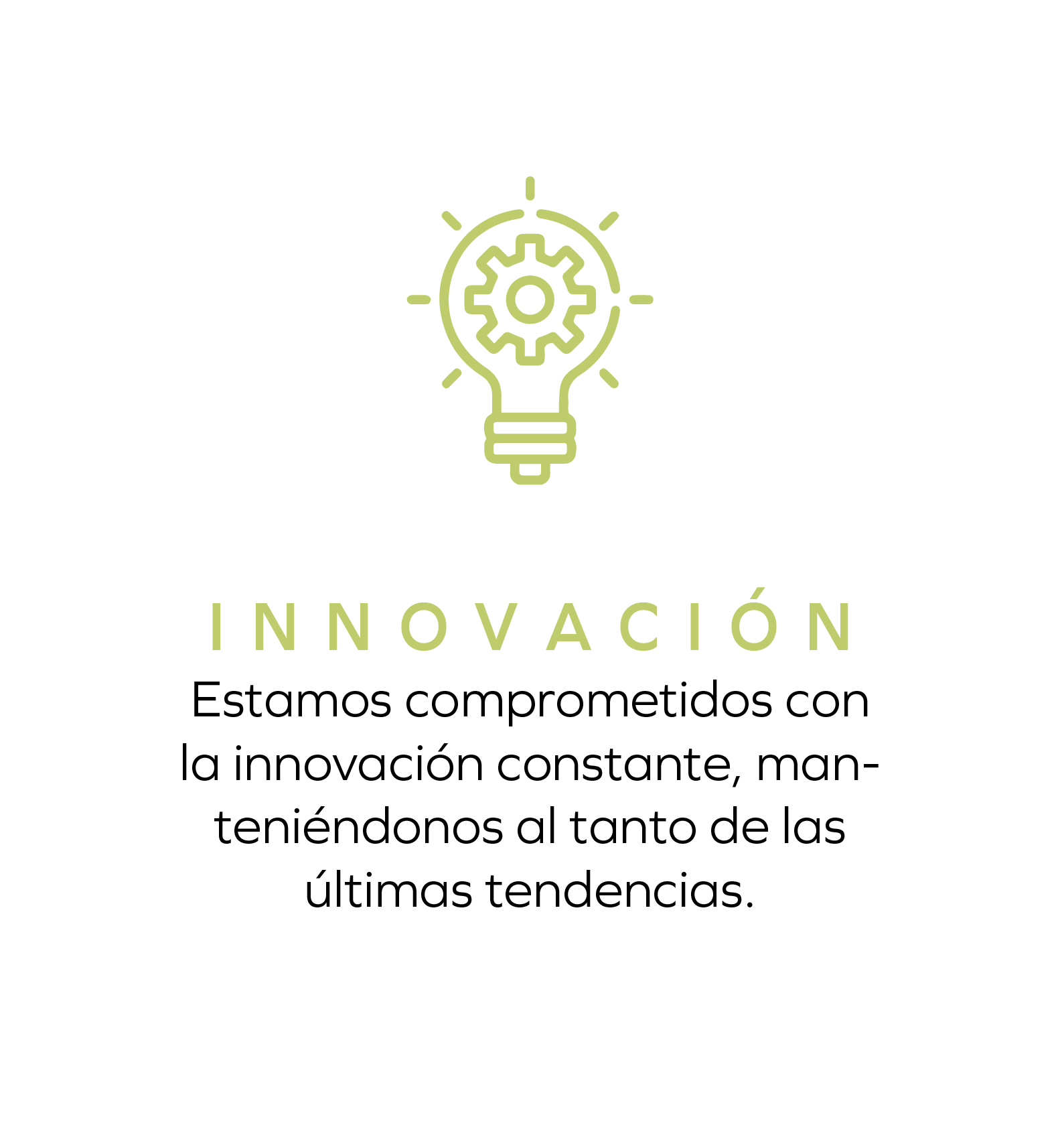 imagen que describe a la innovación como valor de una empresa de marketing.